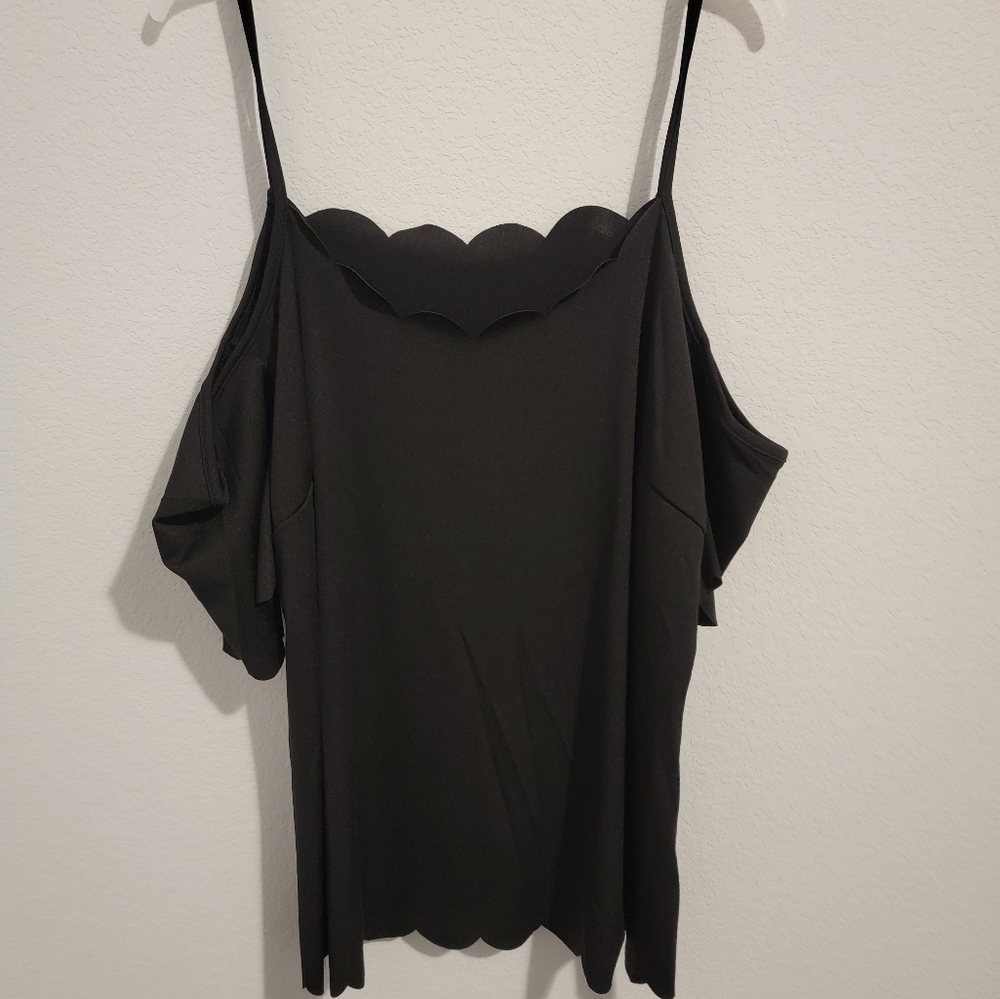 Shein curve Ladies plus size black tank top